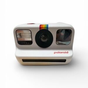 Polaroid mini White Instant Camera with Rainbow Accent
